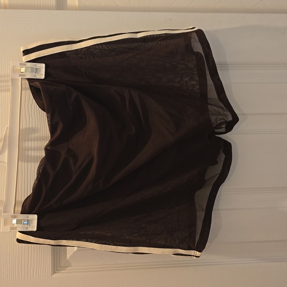 Ivy Park mesh brown plus size shorts